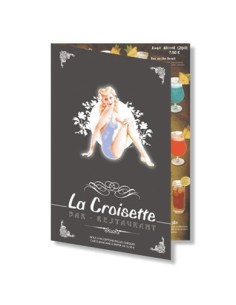 500 menus restaurant A4 ouvert