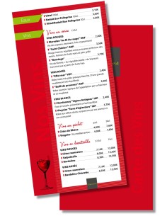 300 menus restaurant 15x29,7cm